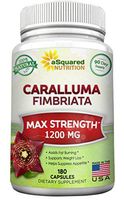 100% Pure Caralluma Fimbriata 1200mg - 180 Capsules, Natural Extract Weight Loss Diet Pill Supplements, Best Natural Plant Root Appetite Suppressant & Energy Booster, Max Strength Slim Lean Fat Burn