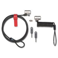 Kensington ClickSafe Keyed Laptop Lock, 5ft and 6ft Cables, 2/Pack