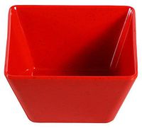 Yanco ME-404 Mexico Bowl, Square, 10 oz Capacity, 3.75" Length, 3.75" Width, 2.5" Height, Melamine, Red Color with Black Speckled, Pack of 72