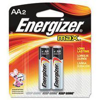 - MAX Alkaline Batteries, AA, 2 Batteries/Pack