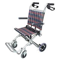 FXNN Transport Wheelchair Folding Wheelchair - Portable Wheelchair for The Elderly Travel Manual Wheelchair with Wheelchair Backpack Walker (Size : Seat Width 46cm)