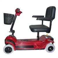 Xtra 4-Wheel Hybrid Travel Scooter Color: Red