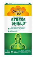 Country Life - Triple-Action Stress Shield with Sensoril - 60 Vegetarian Capsules