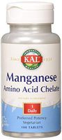 Kal 12 Mg Manganese Chelated Tablets, 100 Count