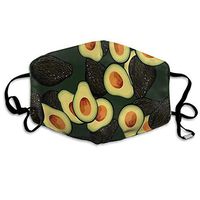 NiYoung Unisex Breathable Reusable Avocado Pattern Art Mouth Cover, Adjustable Earloop Safety Anti Dust Half Face Cover for Running Cycling Travel Skiing
