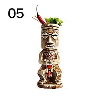 Multi-style Creative Ceramic High Cup,Tribal Chiefs,Scrub Maikai, Slanted TIKI,Staru,Samif, Cocktail Glass Beer Mug Red Wine Glass Ceramic Holiday Islander Tiki Cup