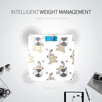 Bluetooth Weight Scales for People Cartoon Entertainment Badminton Racket Bath Scale Body Fat Body Fat Composition Monitor Analyzer with Smartphone App for Body Management-396 Lbs