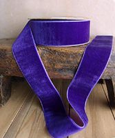 PoshNPretty 1.5" Luxurious Plush Velvet Ribbon Roll 10 Yards (Purple)