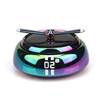 QBUC Car Air Freshener Solar Energy Rotating Cologne Car Aromatherapy Diffuser Interior Decoration Accessories Essential Oil Diffuser for Car Home(Colorful)