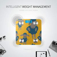 Bluetooth Scale Weight Cartoon Cute Funny Sheep Wild Animal Body Fat Monitor Body Fat Composition Monitor Analyzer with Smartphone App for Body Management-396 Lbs