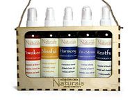 Aromatherapy Spray Gift Set in Natural Wooden Tote