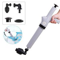 Hershii Toilet Plunger Air Drain Opener Blaster Built-in Inflator High Pressure Pump Cleaner Dredge Equipment for Bath Toilets, Bathroom, Shower, Sink, Bathtub, Kitchen Clogged Pipe