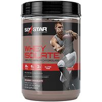 Six Star 100% whey Isolate Protein Powder Plus, 32g Ultra-Pure whey Protein Powder, Decadent Chocolate, 1.4 Pound