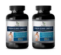 Colon Cleanse Best Seller - Colon Cleanse Complex - Advanced Cleansing Formula - Ginger Root Capsule - 2 Bottles 180 Capsules