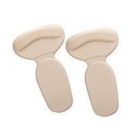 3 Pairs T Shape Heel Cushions Padded Heel Grips Care Heel Liners,Beige