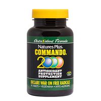 NaturesPlus Commando 2000-90 Vegetarian Tablets - Antioxidant Protection Supplement with Vitamins A, C, E, Zinc & Herbs, Supports Free Radical Defense - Gluten-Free - 45 Servings