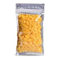 100 Pcs Multi-Sizes Clear Front Resealable Mylar Bags Aluminum Foil Packaging Powdered Storage Bags for Sample Giveaway (14x20cm (5.5x7.9Inch))