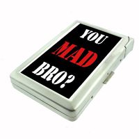 Metal Cigarette Case with Built In Lighter You Mad Bro Design-007