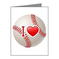 Note Card I Love Baseball