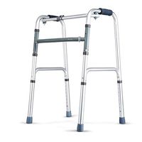 Folding Aluminum Alloy Handicapped Walker Four-Foot Crutches for The Elderly Helper handrail Adjustable Adjustable Walking aids