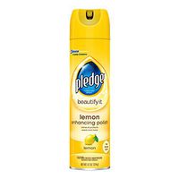 Pledge Multisurface Furniture Polish Spray, Works on Wood, Granite, and Leather, Shines and Protects, Lemon, 9.7 oz
