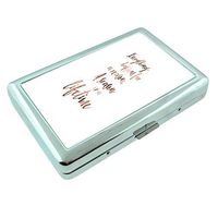 Reason Season Lifetime Em1 Hip Silver Cigarette Case Id Holder Metal Wallet 4" X 2.75" RFID Protection