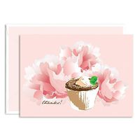 Dolce Single Thank You Note Card - Souffle (1 Card + 1 Envelope) | Rungtong & Co. Stationery Line