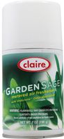 Claire C-102 7 Oz. Garden Sage Metered Air Freshener Aerosol Can (Case of 12)