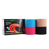 FITOP Uncut Kinesiology Tape 4 Sports Tape (Pink, Blue, Black, Beige)