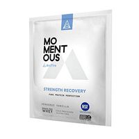 ArcFire Grass-Fed Whey Protein Isolate, 14 Serving Pouches for Strength Recovery Post-Workout Protien Powder, Gluten-Free, NSF Certified, Non GMO - Momentous (Vanilla)