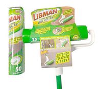 Lint Roller Libman Long Handle Extra Wide w/Refill 10" Surface 75 Sheet Pet Hair Remover