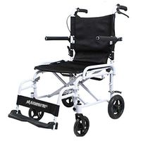 Wheelchairs Wheelchair Old Man Folding Wheelchair Disabled Scooter Portable Shopping cart Trolley Can Bear 100 kg (Color : Black, Size : 538585cm)