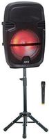 QFX PBX-61087 Portable Party Speaker with Stand and Wireless Microphone