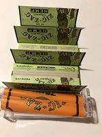 Zig Zag Organic Hemp 1 1/4 Rolling Papers (4 Packs) + Zig Zag Roller 78MM.