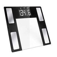 Vivitar PS-V163-S Body Analysis Digital Bathroom Scale With An Easy To Read LCD Display Wireless Weight Smart Body Fat Scale Sleek Tempered Glass Platform, Large Display, 400 Pounds, Silver