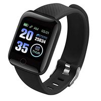 Tiakino Smart Watch, 116 Plus Color Screen Smart Watch Heart Rate Blood Pressure Waterproof Fitness Tracking Watch for Sport Men