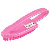 uxcell Soft Bristle Clothes Brush 6.6-inch Long Handle Fuchsia