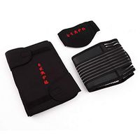 3 pcs/Set Self Heating Tourmaline Magnetic Neck Waist Knee Heat Therapy Set Support Wrap Belt Brace Health Care Protection