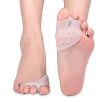 Qiterr Bunion Corrector, Toe Separator Silicone Hallux Valgus Corrector Bunion for Hammer Tip with Forefoot Bear