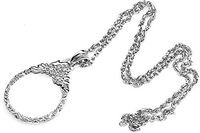 Necklace Magnifying Glass Pendant Magnifier Necklace Monocle Vintage Pendant Reading Magnifier Glasses Books Magnifier Glass Pendant Jewelry Loupes Long Chain Magnifying Glass Jewellery Eye Glass