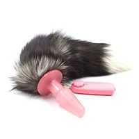 LKJNB Cat Tail Buutt Toy Pllug Seex Fox Tail Silicone A-mal Pllug E'rotic Toys Pleasure Bead Buutt Pllug Stimulate Fetish Flirt Seex Accessories Toy for Women,Pink