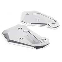 Frames & Fittings Motorcycle Foot Rests Footrest Pedal Guard Protector Cover for Yamaha MT07 FZ07 MT-07 FZ-07 2014 2015 2016 2017 CNC Accessories - (Color: Silver)