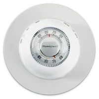 Honeywell CT87N1001/E1 The Round Non-Programmable Manual Thermostat, Large, White