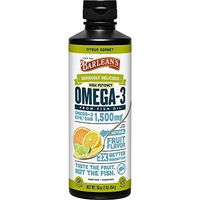 Barlean’s Seriously Delicious Omega-3 High Potency Fish Oil, Citrus Sorbet, 16-oz