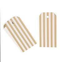 Darice Gold Foils Striped Solid Paper Tags, 100 Piece