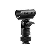 Saramonic SR-SMC1 Shotgun Microphone Mounting Bracket Clip with Cold Shoe, 1/4", 3/8", 5/8" Threads for Cameras, Tripods, Stands & Boom Poles