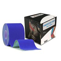 Kinesiology Theraeputic Tape Physio for Athletic Sports Recovery Pain Relieve Strong Adhesion Waterproof Original Cotton Uncut 2 Inch x 16.4 Feet (Dark Blue)