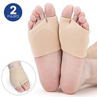 Metatarsal Toe Pads 2 Pairs, Mortons Toe Sleeve Ball of Foot Pad for Women and Men, Gel Pads Cushion for Diabetic Feet Metatarsalgia Mortons Neuroma Prevent Calluses Blisters