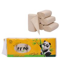 Bamboo 4-ply Bathroom Tissue Premium Toilet Paper 10 Big Rolls Ultra Soft Bath Kitchen Tissue Paper Eco Bulk Toilet Paper (Yellow, 10 Roll)