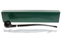 Peterson Churchwarden Ebony Prince Smooth Tobacco Pipe